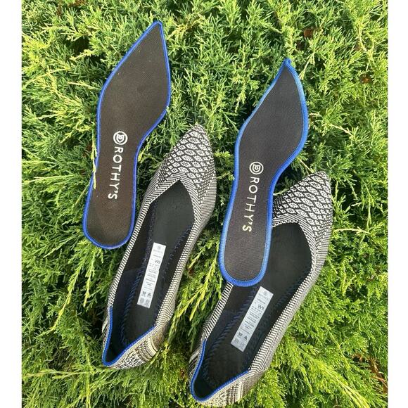 Rothy's The Point Lapis Python Snake Print‎ Women’s Flats Size 9 Shoes - Picture 7 of 17